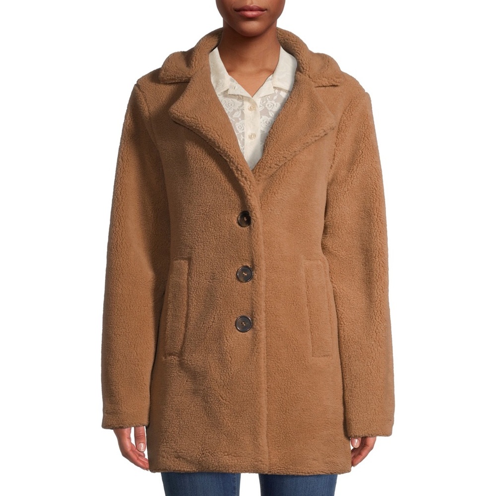 NEW Jason Maxwell Faux Sherpa Coat